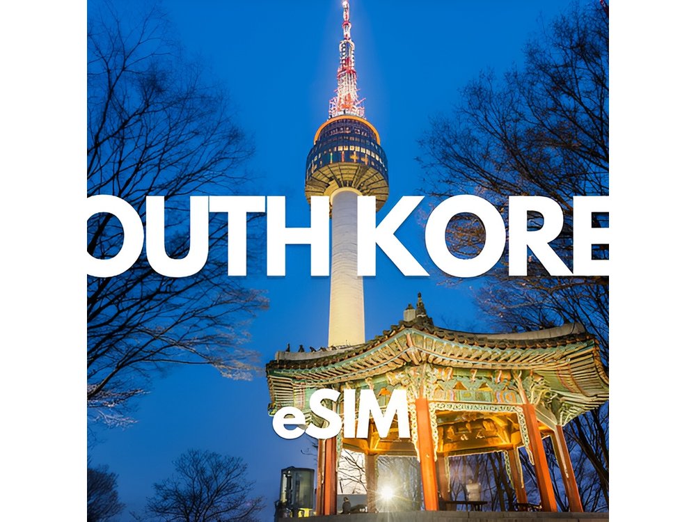 South Korea Data eSIM: 0.5GB/day to 30GB-30Days(Instant Delivery)