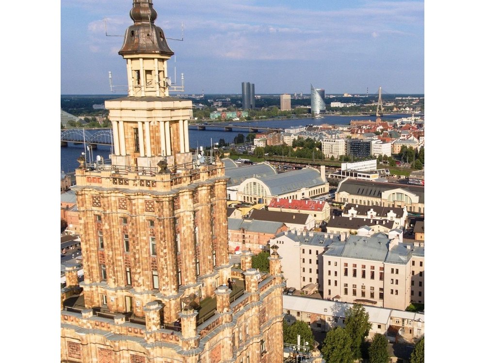 Panorama Riga top view of Riga City