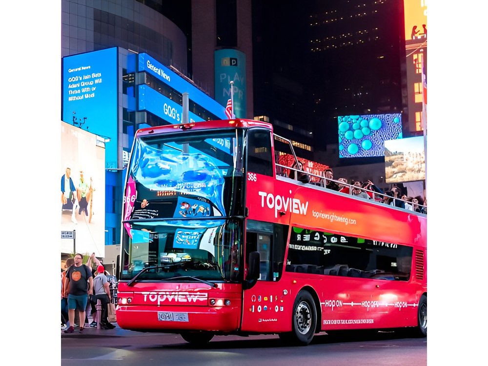 New York Night Tour Open Top Bus Tour