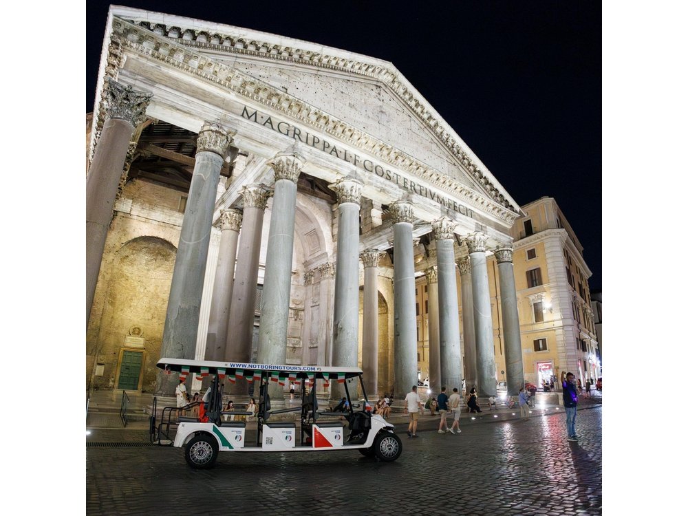 Fun Golf Cart Tour with Music and Gelato in Rome