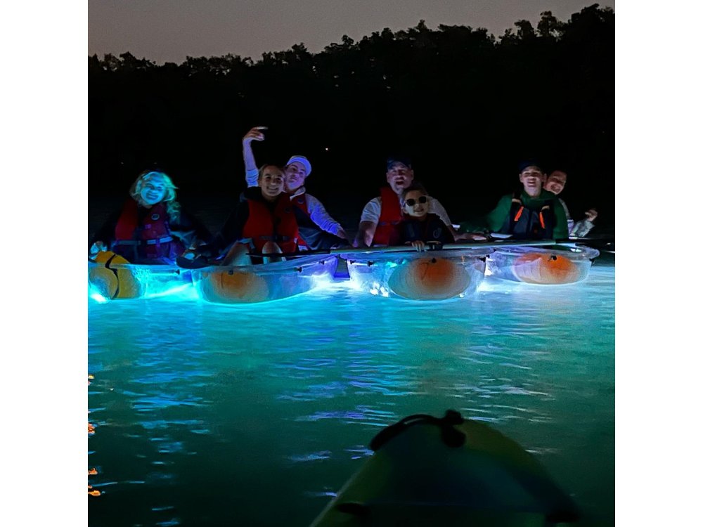 Clear Kayaking Glow Tour in Tampa Riverwalk
