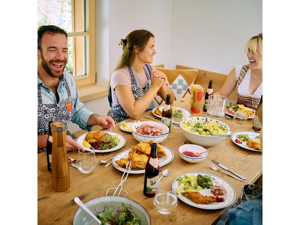 Bavarian Schnitzel Cooking Class in Oberaudorf Farmhouse