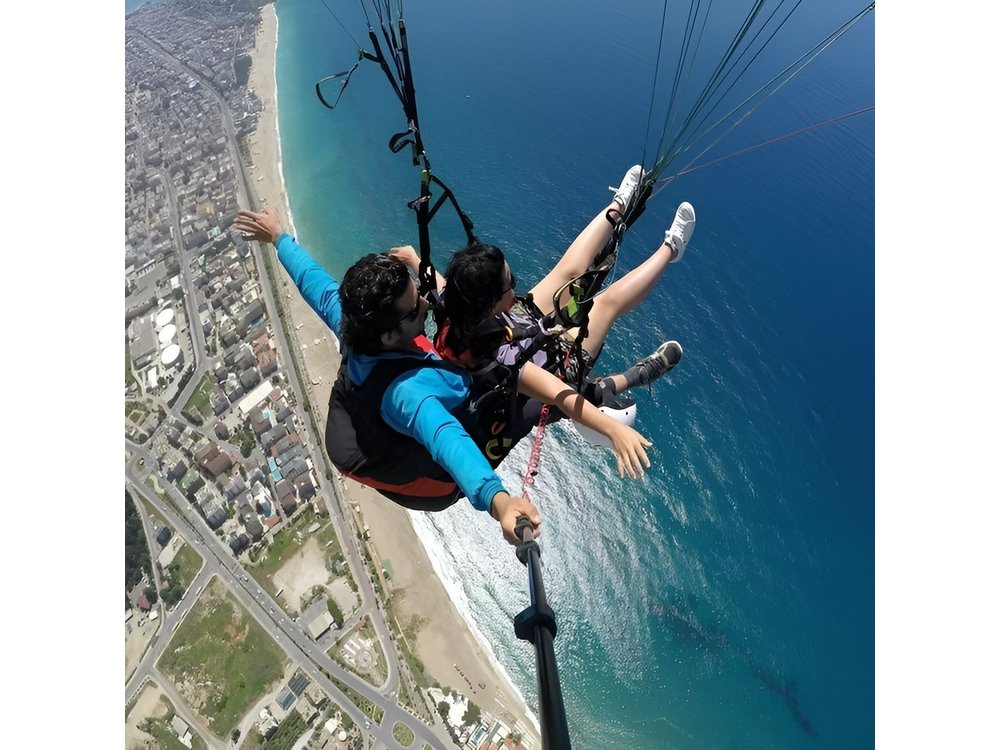 Alanya Paragliding and Cleopatra Beach from Antalya