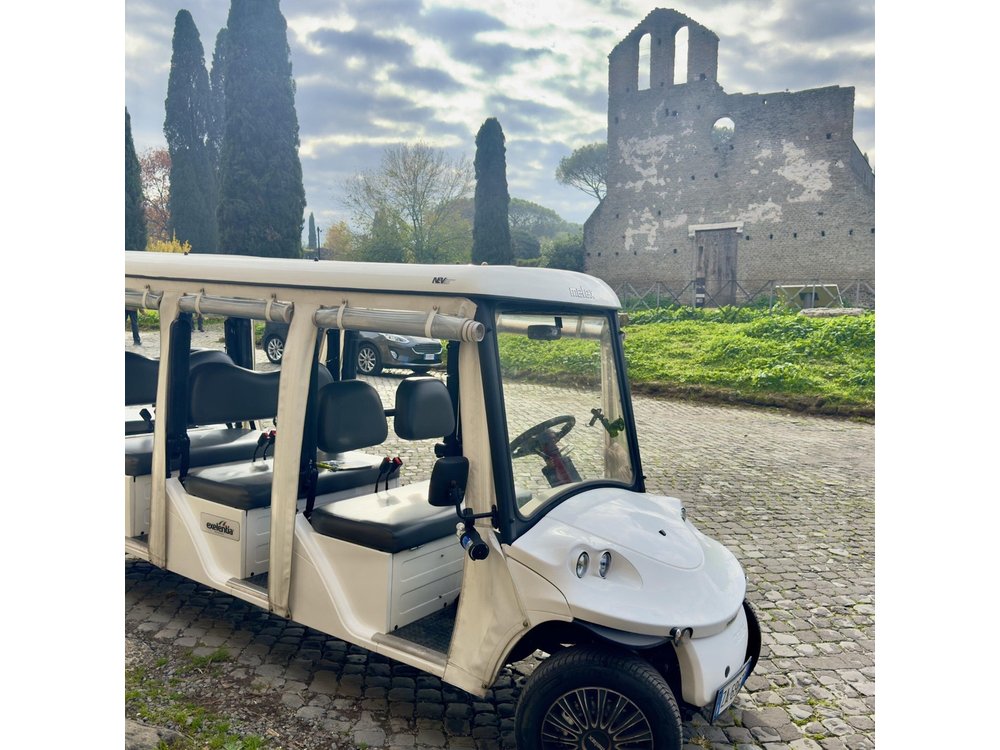 Appian Way and Catacombs Private Golf Cart Tour in Rome