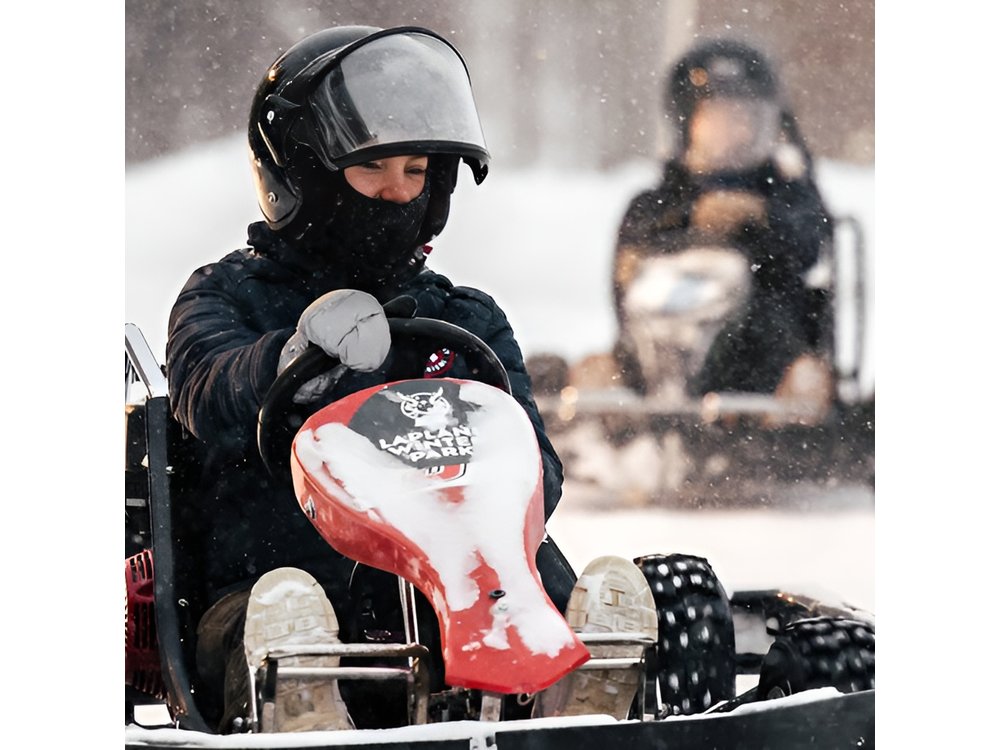 Lapland Winter Park Ice Karting Experience in Rovaniemi Finland