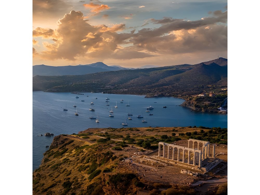 Sunset at Temple of Poseidon Private Tour from Athens