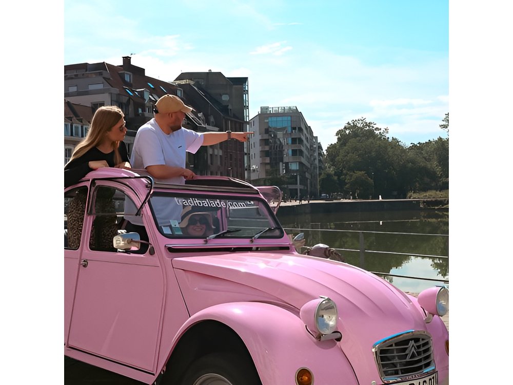 1 Hour Private Lille Tour by Convertible 2CV with a Local Products Tasting