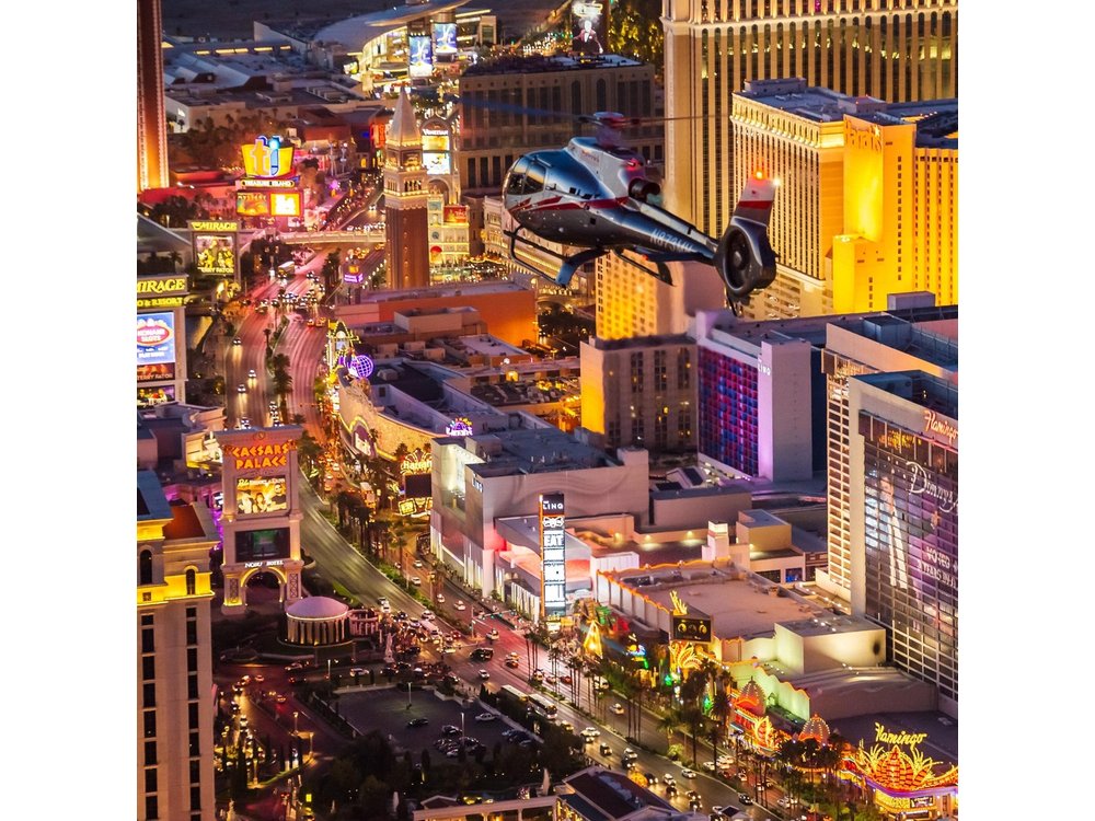 Las Vegas Strip Helicopter Night Flight