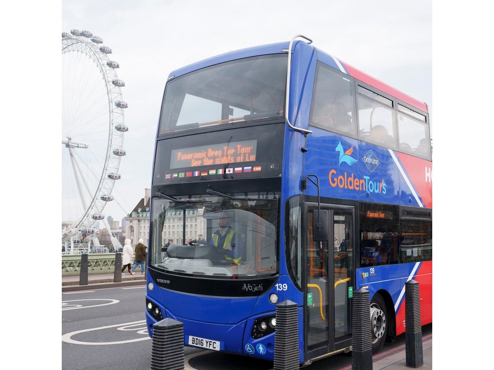 London Panoramic Open Top Bus Tour with Audio Guide