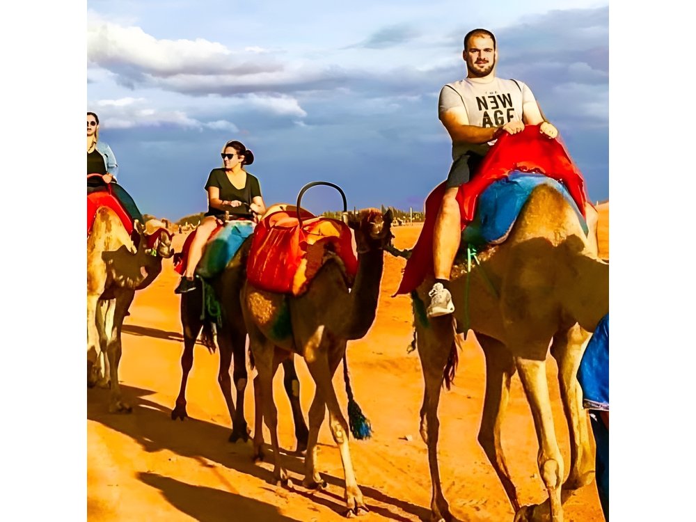 Marrakech Agafay Desert Camel Ride, Dinner and Fire Show