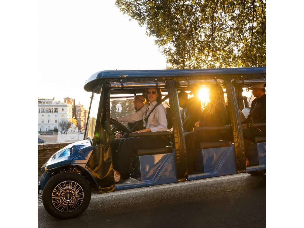 Rome Golf Cart Tour with Gelato and Souvenir