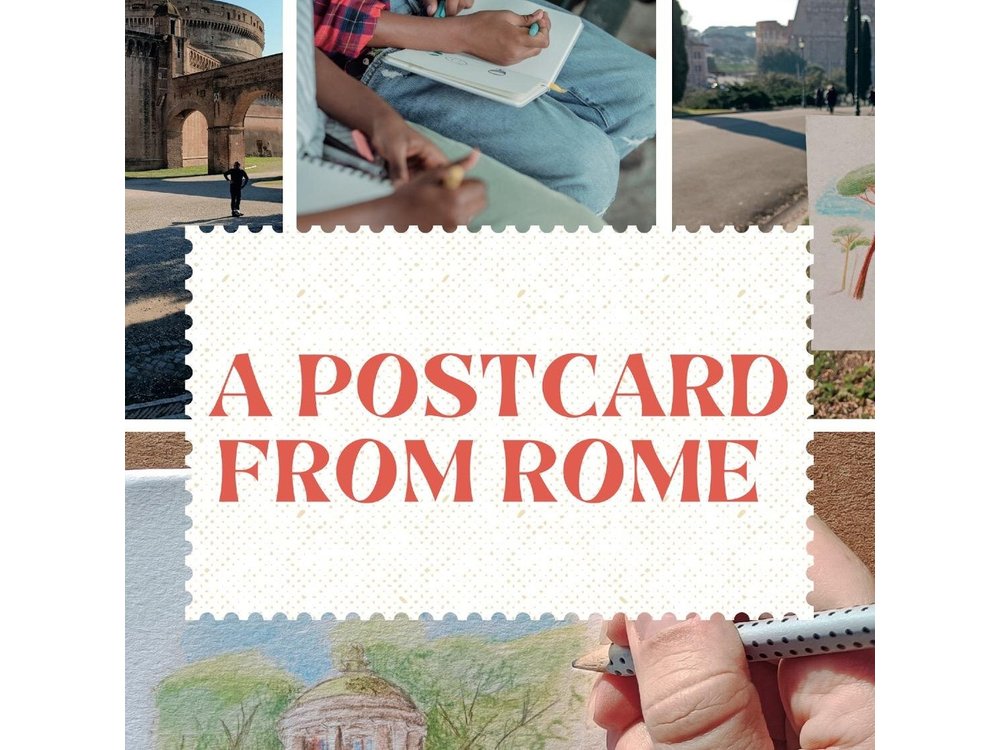 Design your own Postcard of Rome - tour with artistic activity