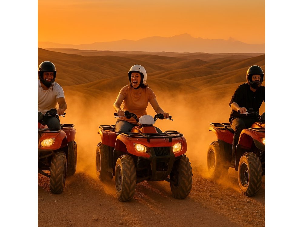 Marrakech: Agafay Desert Dinner, Camel Ride & Quad Biking.