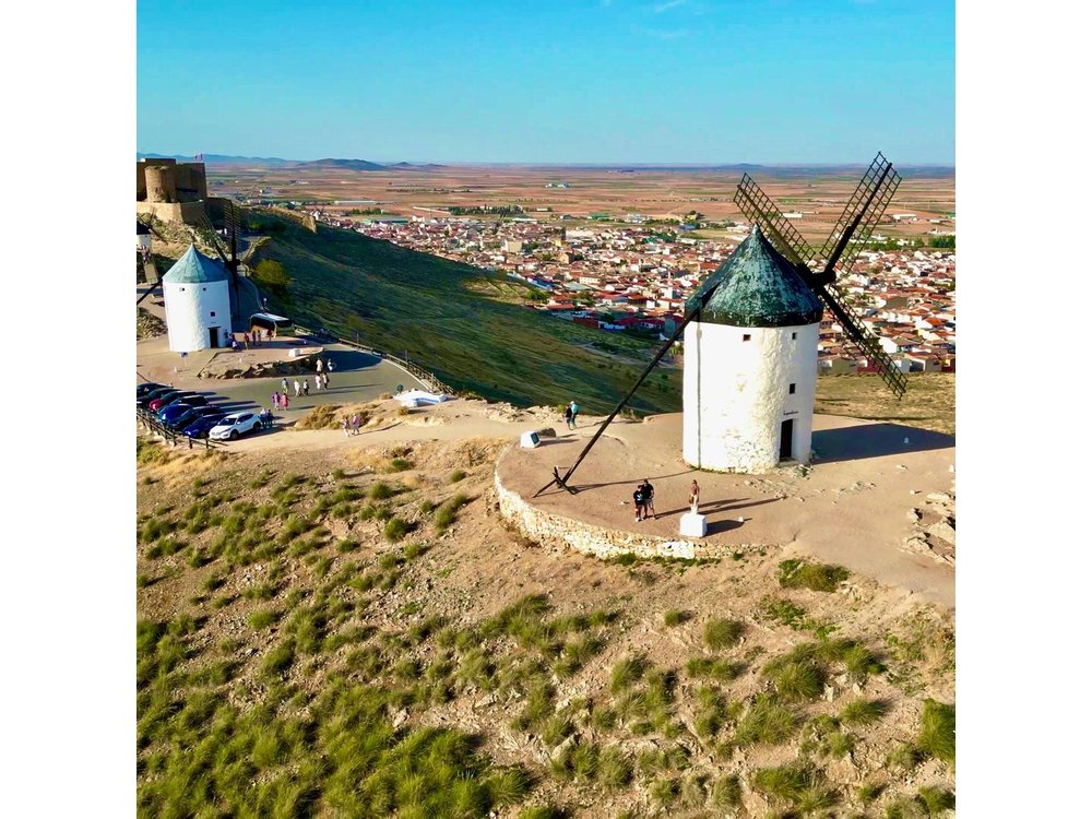 Toledo and the Quixote Mills from Madrid