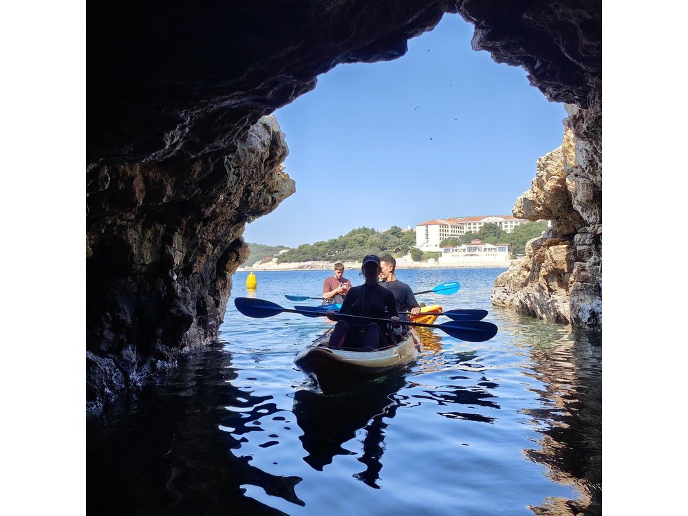 Pula: Cave Kayak Tour and Snorkeling