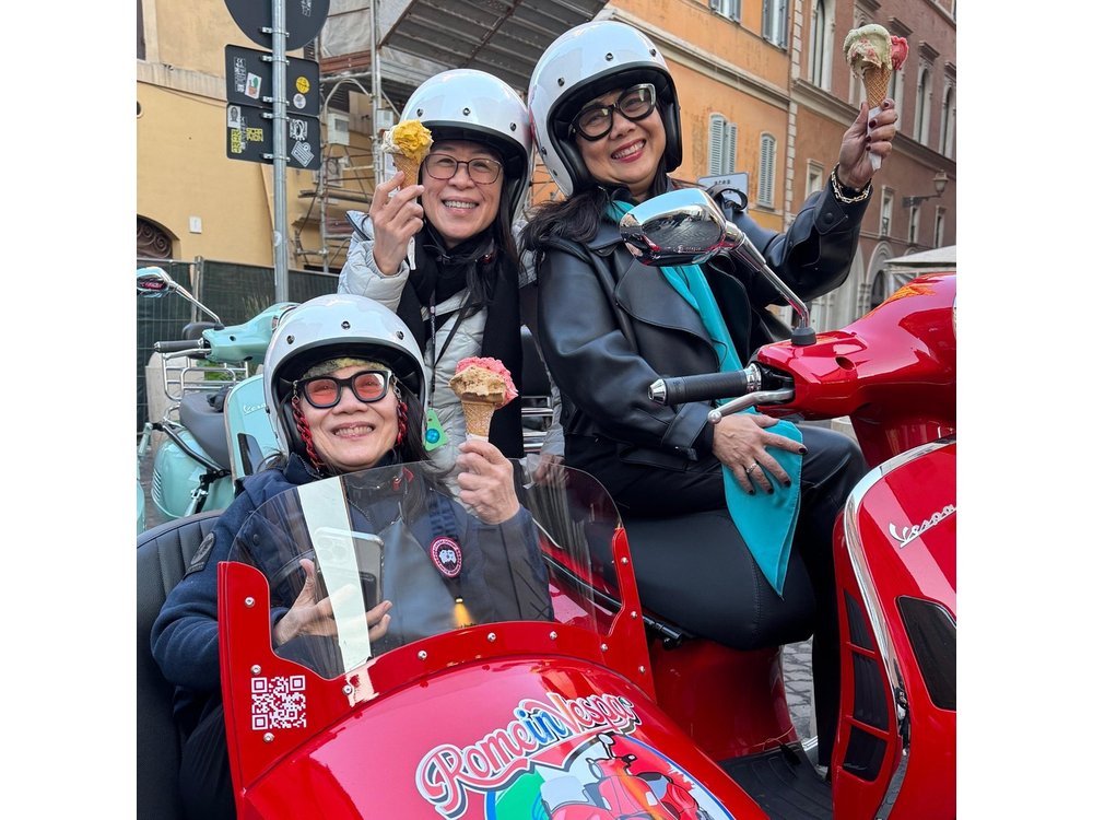 Rome by Vespa Sidecar: The Most Fun & Iconic Experience + Gelato