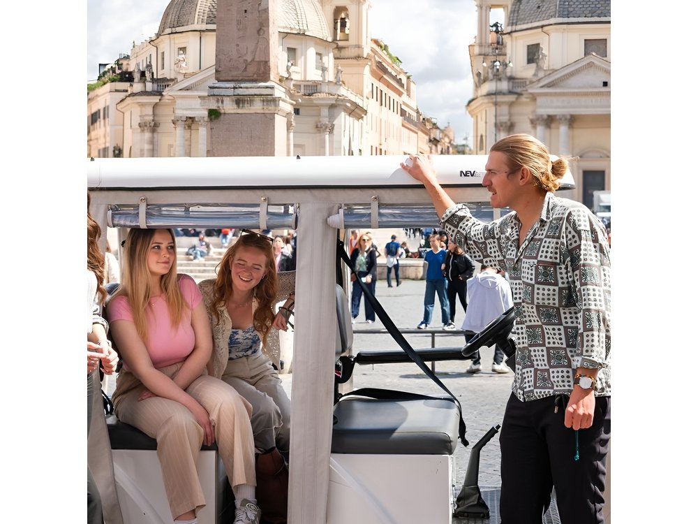 Rome Golf Cart Tour with Local Guide