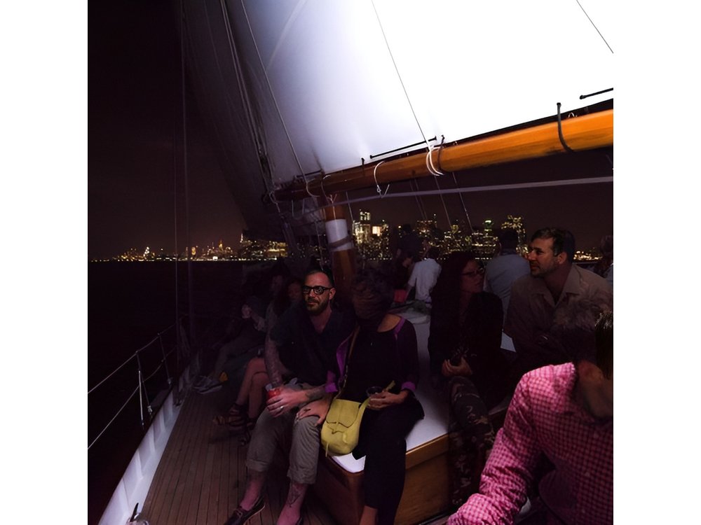 New York City Skyline Lights Sail