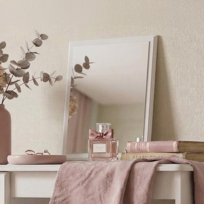 Photo 1 of Balmoral dressing mirror - small - white gloss Photo 1 of Balmoral dressing mirror - small - white gloss