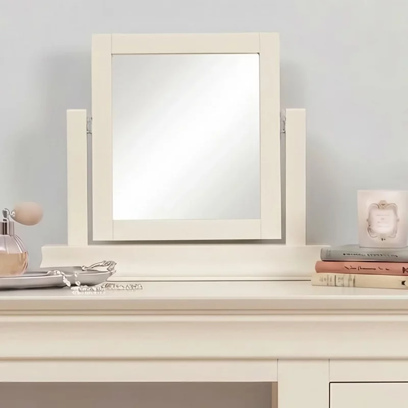 Photo 1 of Paisley dressing mirror - cream painted Photo 1 of Paisley dressing mirror - cream painted