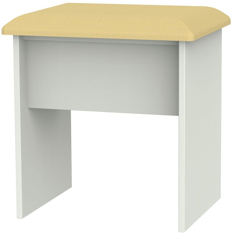 Photo 1 of Monaco dressing stool - padded - cashmere Photo 1 of Monaco dressing stool - padded - cashmere