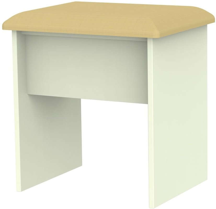 Photo 1 of Warwick padded dressing stool - cream Photo 1 of Warwick padded dressing stool - cream