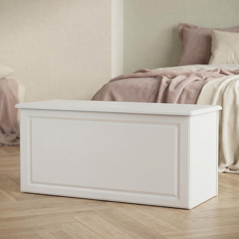 Photo 1 of Crystal blanket box - white Photo 1 of Crystal blanket box - white