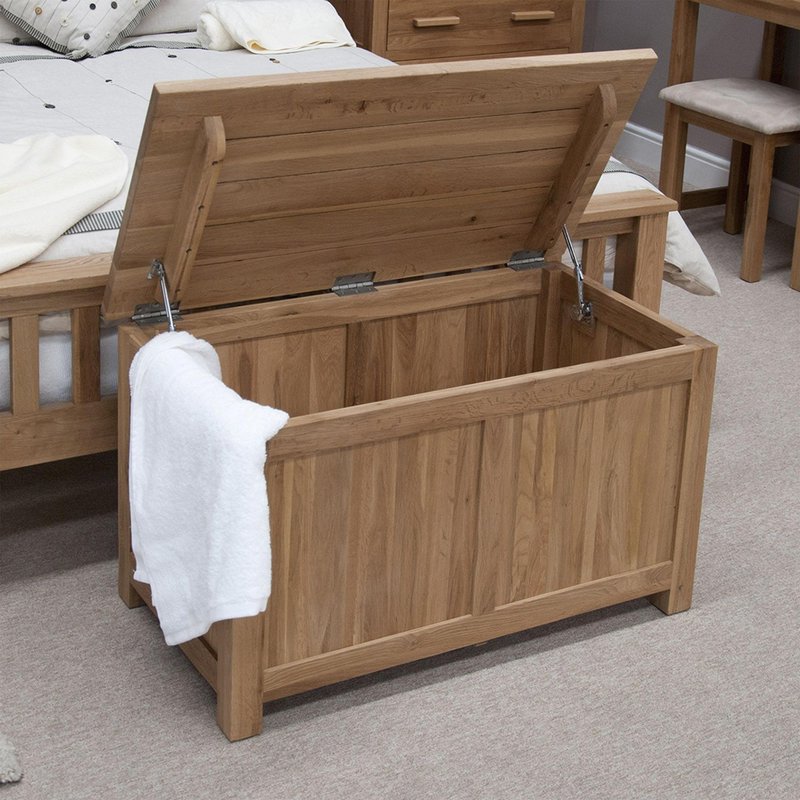 Photo 1 of Opus blanket box - oak Photo 1 of Opus blanket box - oak