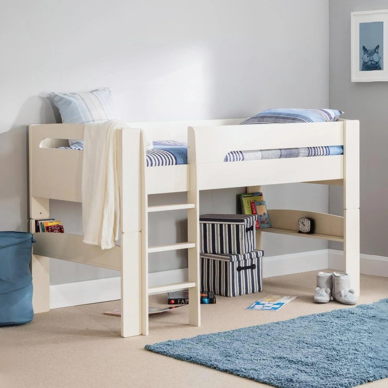 Photo 1 of Pluto midsleeper bed - white Photo 1 of Pluto midsleeper bed - white