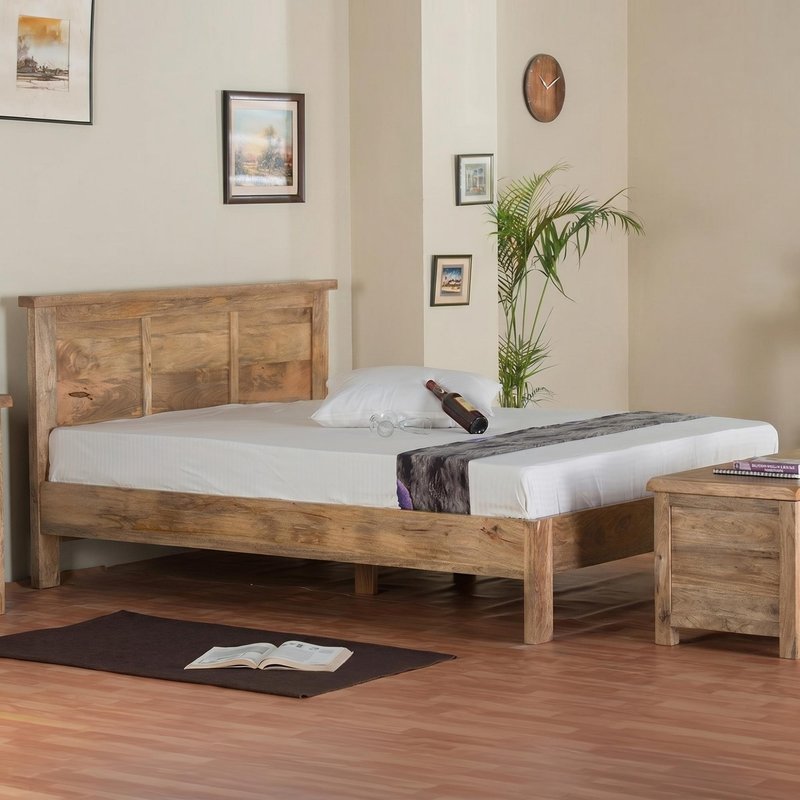 Photo 1 of Odisha bed - solid mango wood - sizes available Photo 1 of Odisha bed - solid mango wood - sizes available