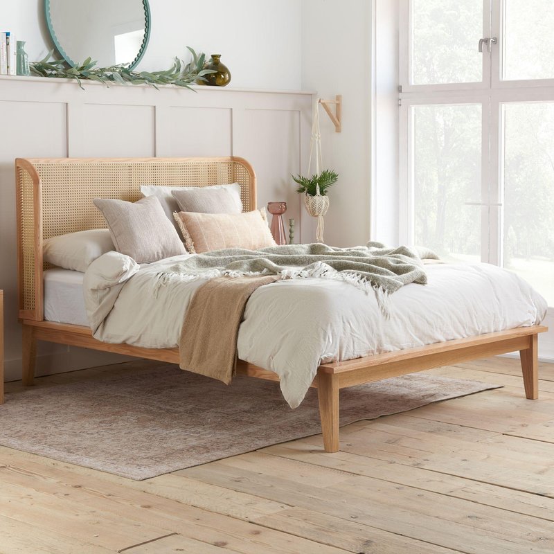 Photo 1 of Astrid bed - oak rattan - sizes available Photo 1 of Astrid bed - oak rattan - sizes available
