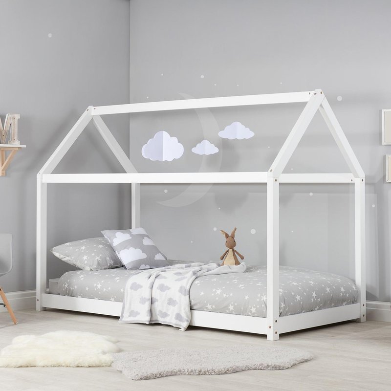 Photo 1 of Kids house bed - white Photo 1 of Kids house bed - white