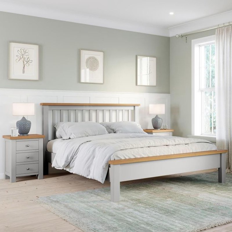 Photo 1 of Lundy bed - grey painted - sizes available Photo 1 of Lundy bed - grey painted - sizes available