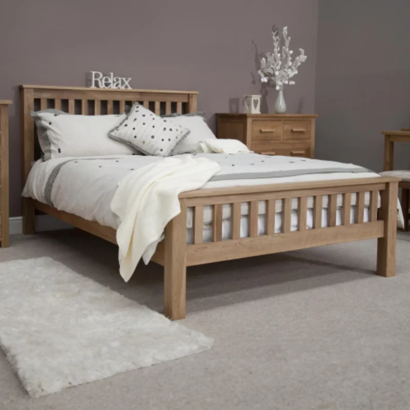 Photo 1 of Opus bed - slatted - oak - sizes available Photo 1 of Opus bed - slatted - oak - sizes available