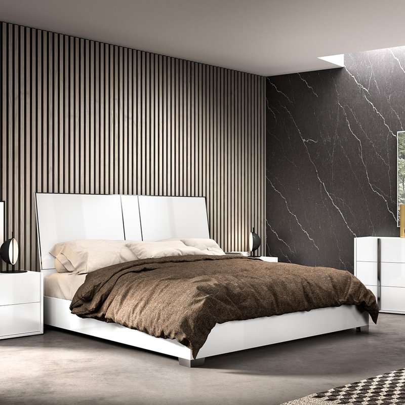 Photo 1 of Modern bianca bed - white - sizes available Photo 1 of Modern bianca bed - white - sizes available