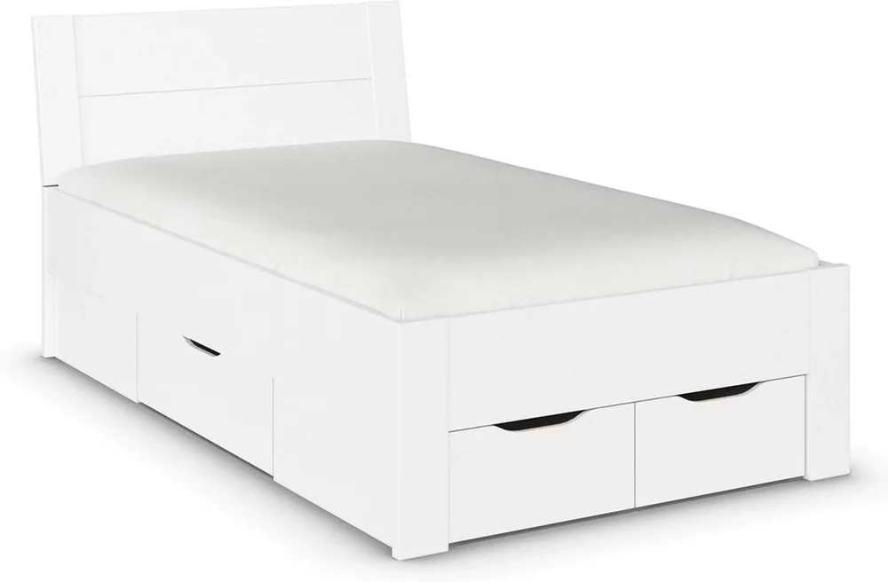 Photo 1 of Aditio bed - alpine white - 4ft small double Photo 1 of Aditio bed - alpine white - 4ft small double