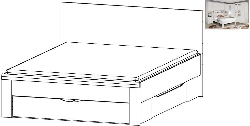Photo 1 of Rivera storage bed - white - 5ft king size Photo 1 of Rivera storage bed - white - 5ft king size