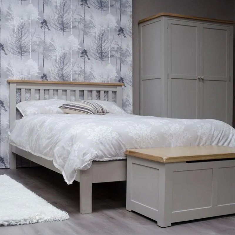 Photo 1 of Diamond painted bed - slatted - sizes available Photo 1 of Diamond painted bed - slatted - sizes available
