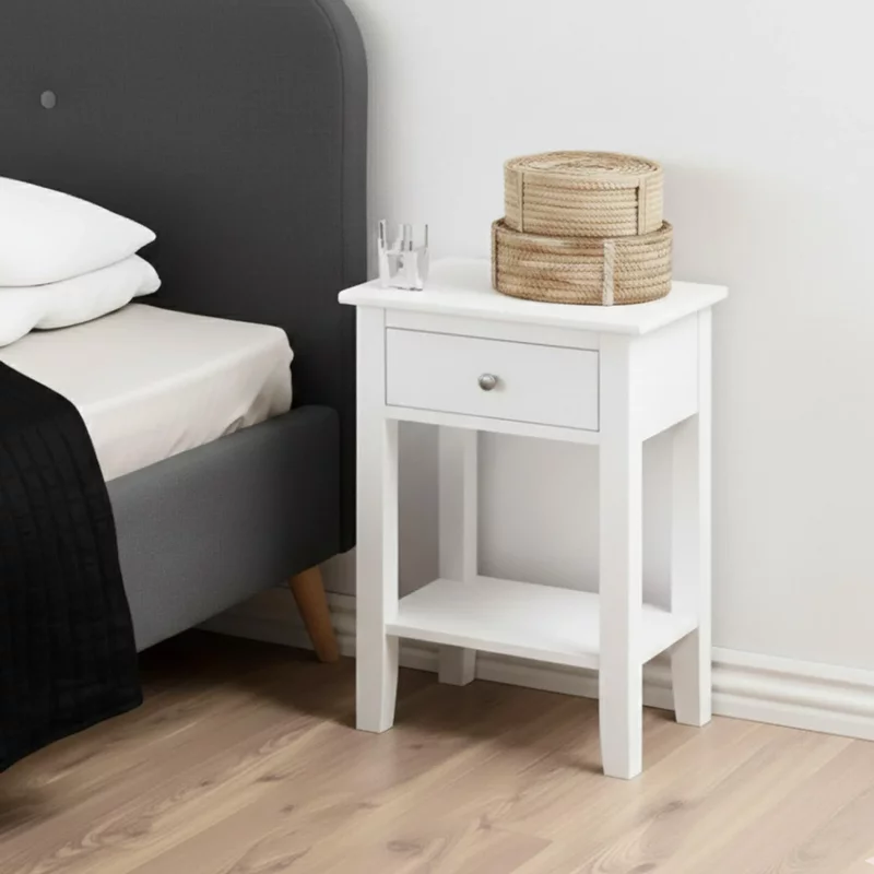 Photo 1 of Linnea bedside table - 1 drawer - white Photo 1 of Linnea bedside table - 1 drawer - white