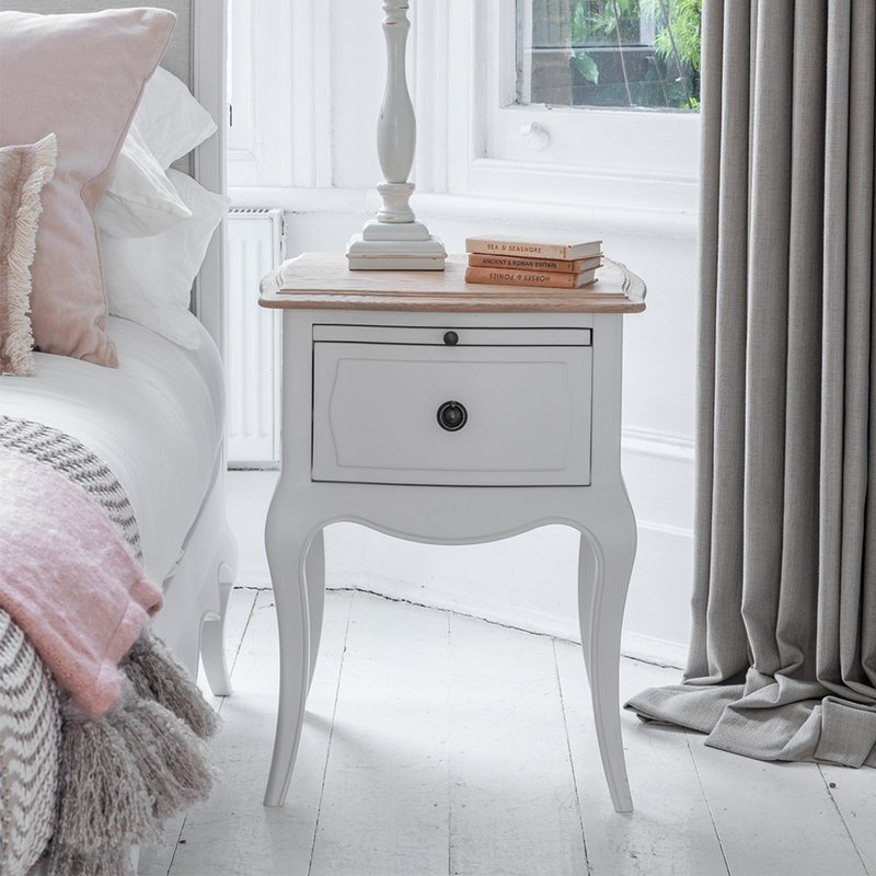 Photo 1 of Amelie bedside table - 1 drawer - white Photo 1 of Amelie bedside table - 1 drawer - white