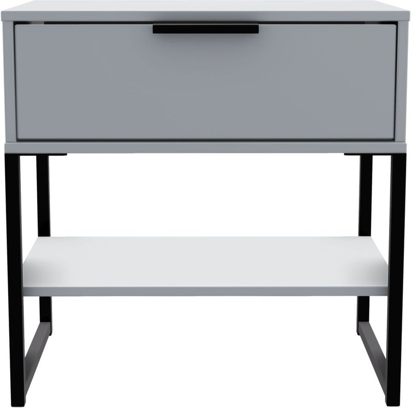 Photo 1 of Diego bedside table - 1 drawer - grey Photo 1 of Diego bedside table - 1 drawer - grey
