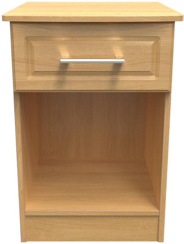 Photo 1 of Gina bedside cabinet - 1 drawer - oak Photo 1 of Gina bedside cabinet - 1 drawer - oak