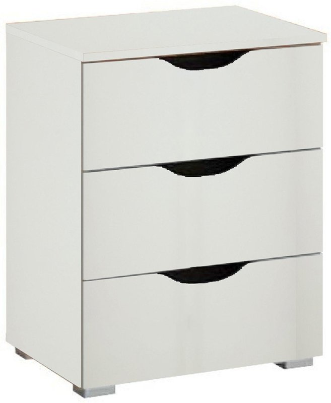 Photo 1 of Arnstein bedside cabinet - alpine white - 3 drawer Photo 1 of Arnstein bedside cabinet - alpine white - 3 drawer