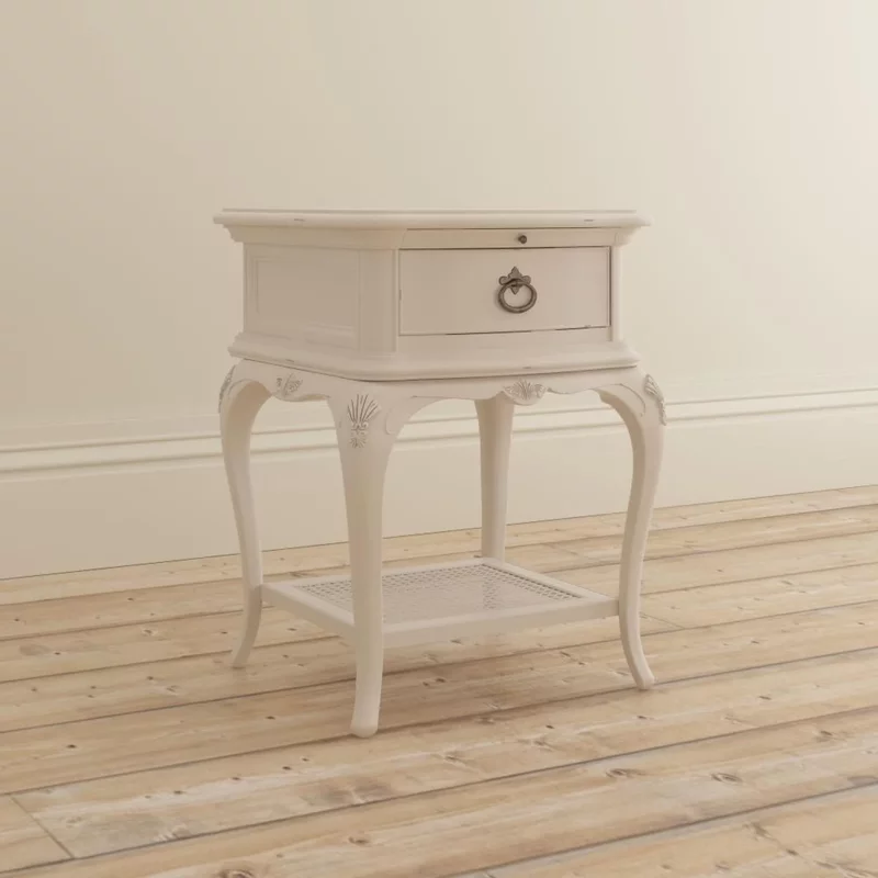 Photo 1 of Ivory bedside table - 1 drawer Photo 1 of Ivory bedside table - 1 drawer