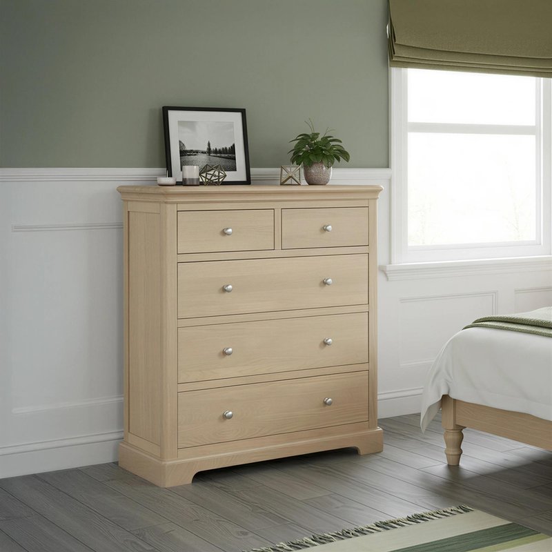 Photo 1 of Cromwell chest - 2+3 drawer - oak Photo 1 of Cromwell chest - 2+3 drawer - oak