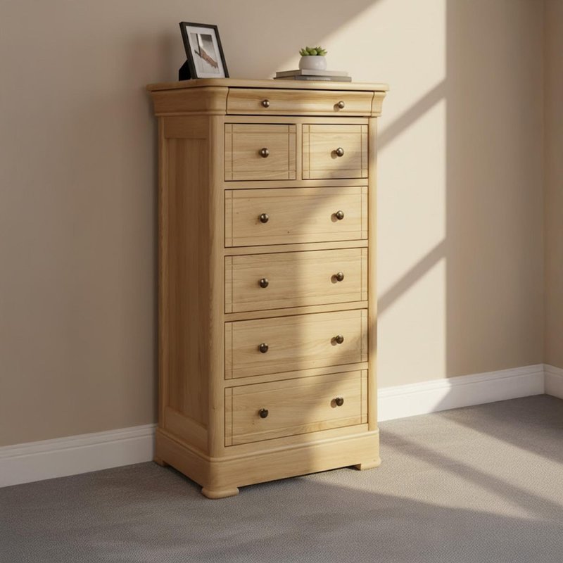 Photo 1 of Moreno chest - 7 drawer - oak Photo 1 of Moreno chest - 7 drawer - oak