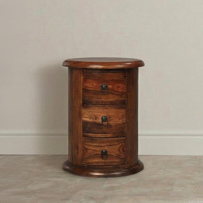 Photo 1 of Indian sheesham 3 drawer drum chest Photo 1 of Indian sheesham 3 drawer drum chest
