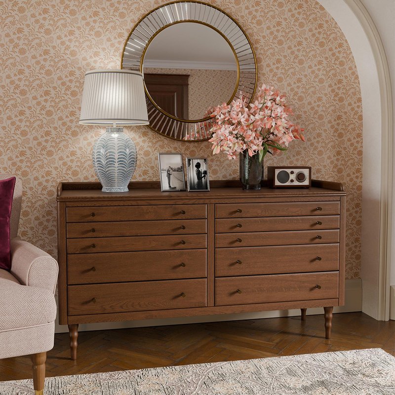 Photo 1 of Williamson chest - 4+4 drawer - mid gloss lacquered Photo 1 of Williamson chest - 4+4 drawer - mid gloss lacquered