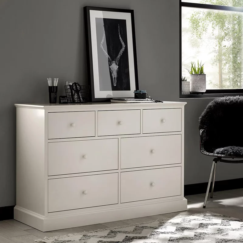 Photo 1 of Ashby white chest - 3+4 drawer Photo 1 of Ashby white chest - 3+4 drawer