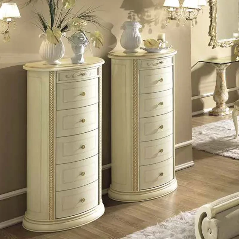 Photo 1 of Siena italian chest - 6 drawer - tall - ivory Photo 1 of Siena italian chest - 6 drawer - tall - ivory